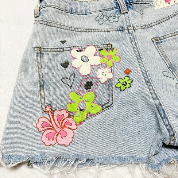 Barbie Forever 21 Collab Women's Light Blue Denim Shorts - Picture 6 of 7